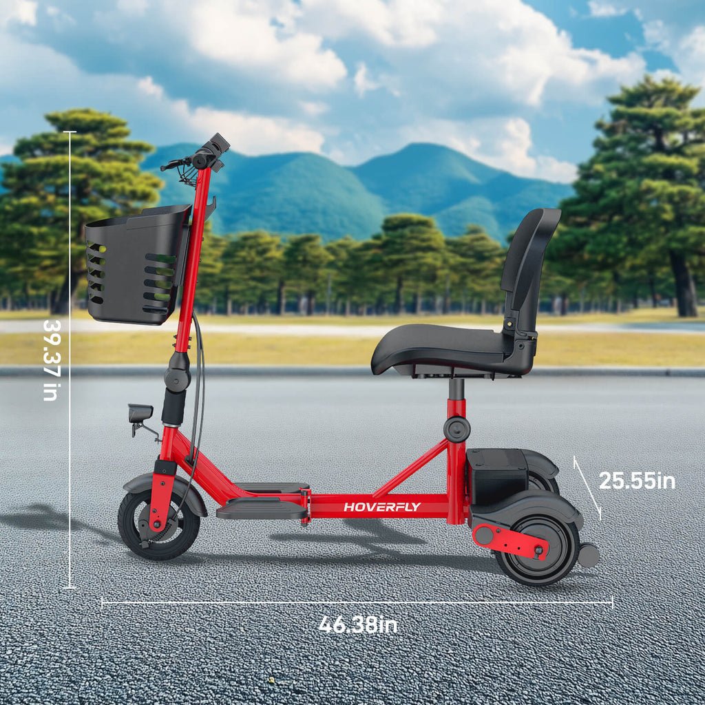 Hoverfly T3 3-wheel Foldable Mobility Scooter for Adults (👻Halloween Sale)