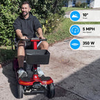 Hoverfly T5 FDA-cleared Electric 4-Wheel Premium Mobility Scooter ((👻Halloween Sale))