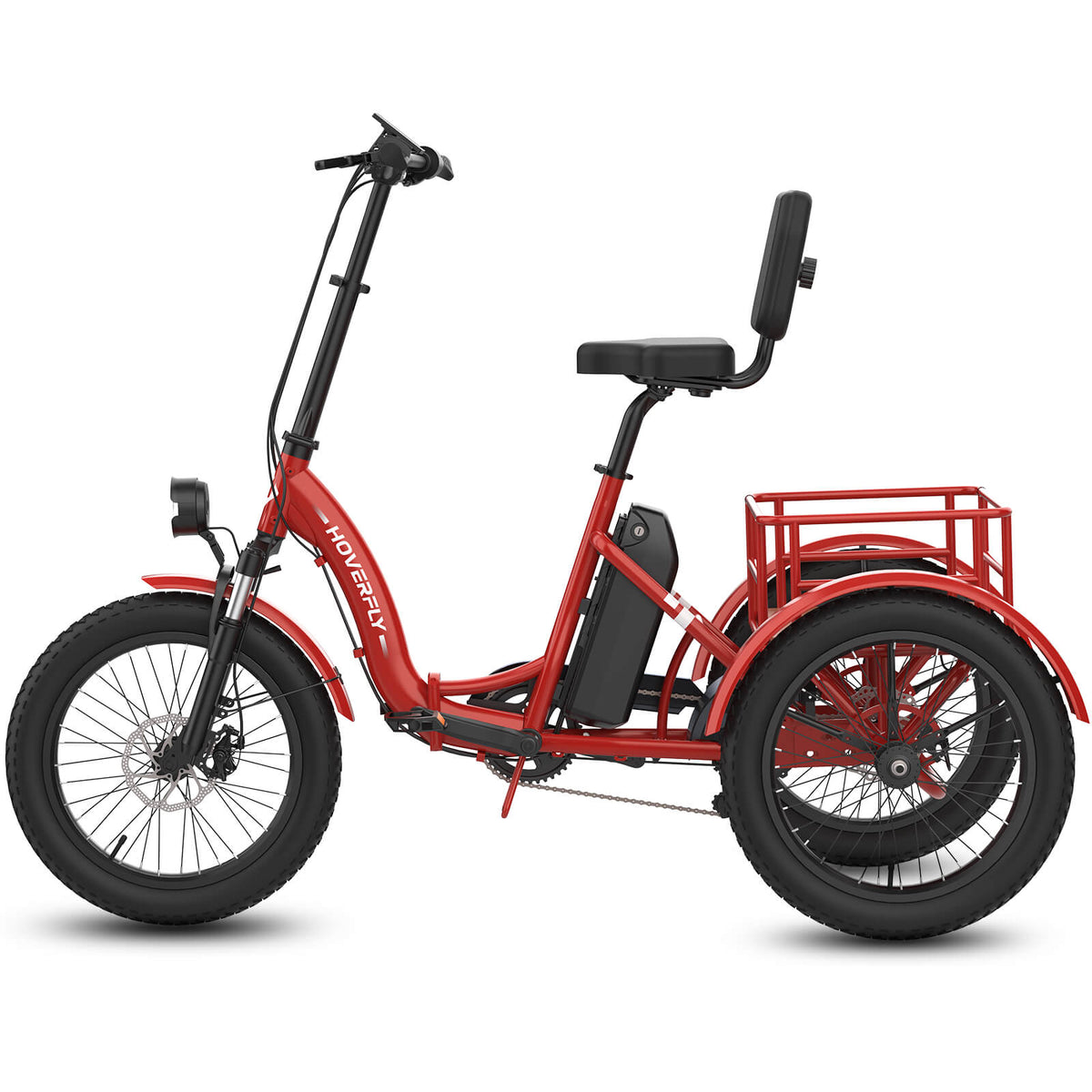 Hoverfly® ET1 Folding Electric Trike 15.5mph | 61 Miles Max Range ((👻Halloween Sale))