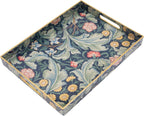 Coffee Table Trays for Living Room Serving Tray with Handles, Modern Large Tray for Ottoman Coffee Table