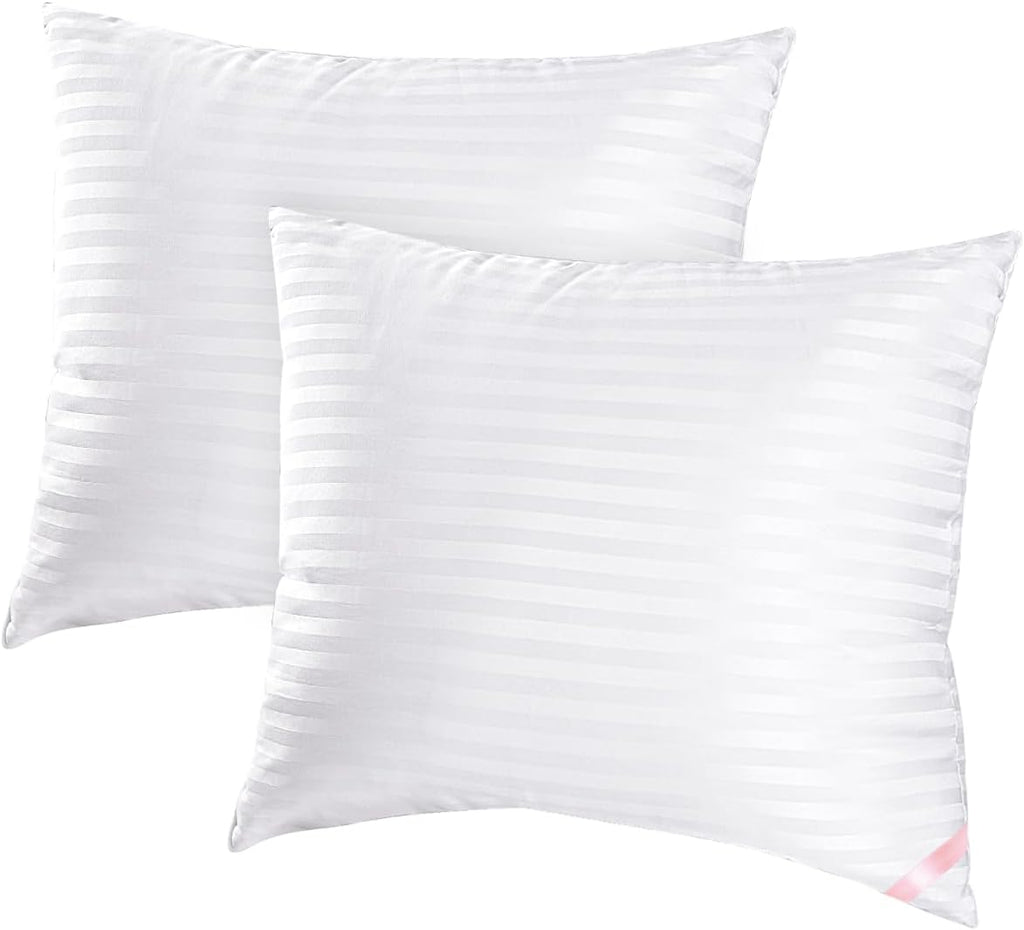 EIUE Throw Pillow Inserts, Machine Washable Pillows,Premium Polyester Fiber Fill for Sofa Bed & Decorative Cushions (White, 18x18inch)