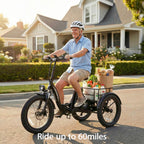 Hoverfly® ET1 Folding Electric Trike 15.5mph | 61 Miles Max Range ((👻Halloween Sale))