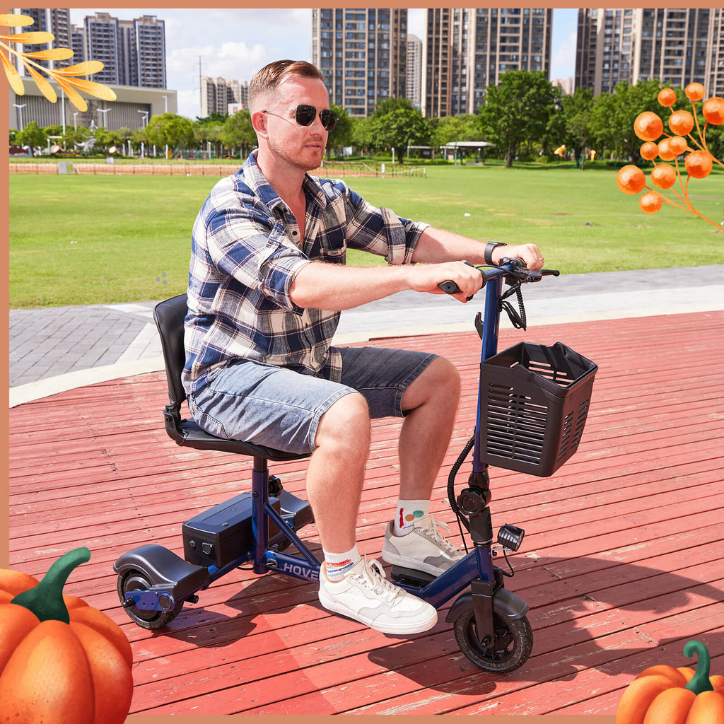 Hoverfly T3 3-wheel Foldable Mobility Scooter for Adults (👻Halloween Sale)